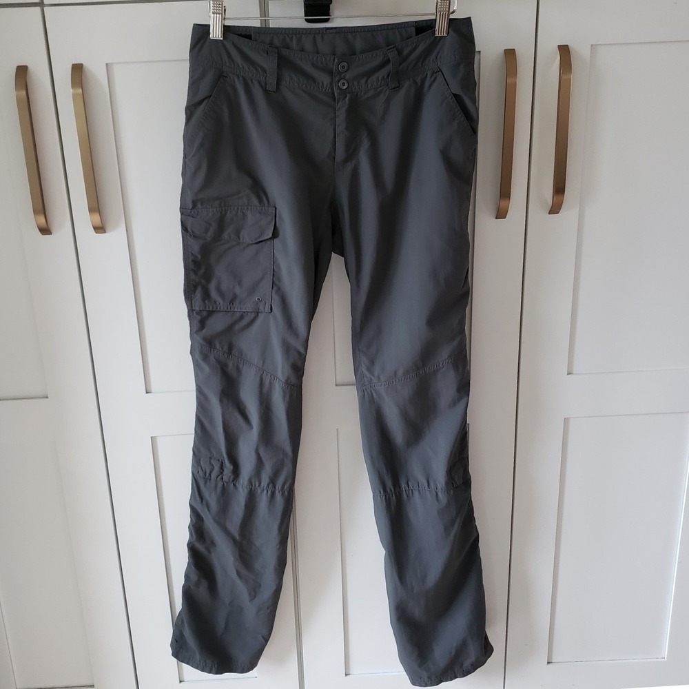 Columbia Hiking Pants Womens 4 Gray‎ Omni Shield Stretch Outdoor Track Pant